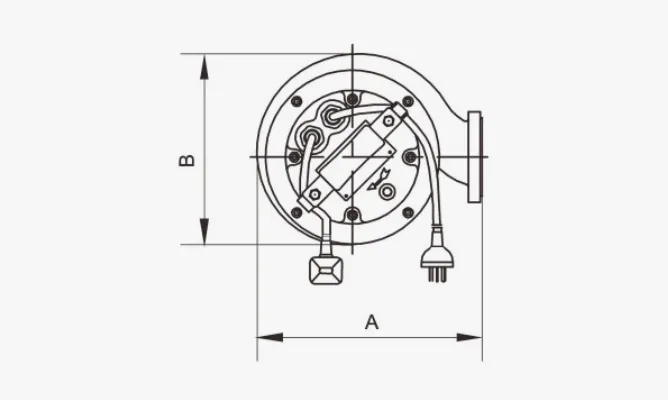 Dimensions of WQd-QG Submersible Grinder Pumps