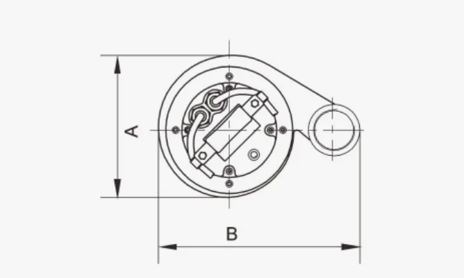 Dimensions of 50WQ Non-clog Submersible Sewage Pumps