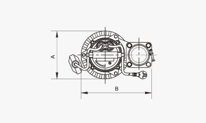 Dimensions of HS10-10-0.75 Submersible Sand Pumps