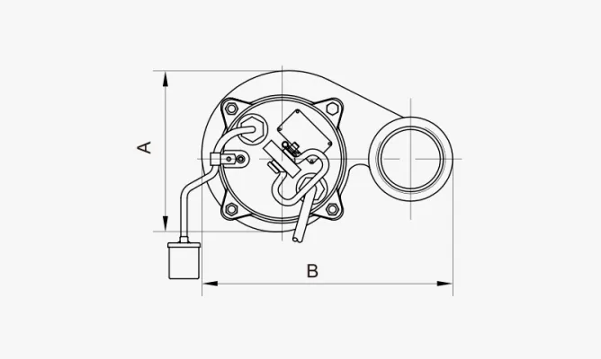 Dimensions of 80WQ Non-clog Submersible Sewage Pumps